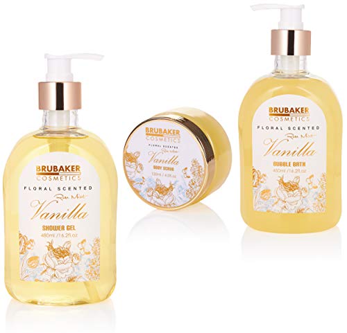 BRUBAKER Cosmetics Bad en Body Set - Vanille Munt Geur - 12-delige Cadeauset in Vintage Handle Box - Image 4