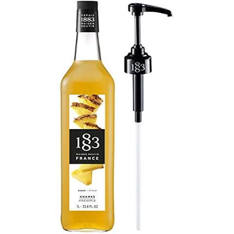 Routin 1883 Premium Pineapple Syrup with Pump Cover