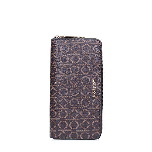 Preisvergleich Produktbild Calvin Klein Monogram Large Zip Around Brown Monogram