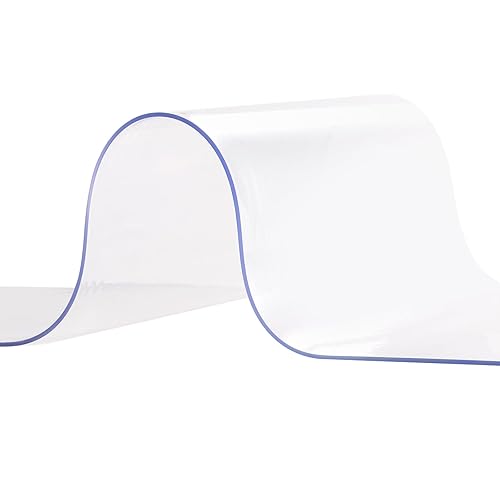 Miniatura 11 de VEVOR Cortina de tiras, 96 pulgadas de alto x 72 pulgadas de ancho, 0.08 pulgadas de grosor, 12 cortinas de puerta de PVC transparente, cortina para