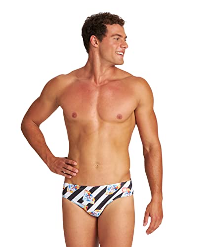 Slip de bain Arena Crazy Diamonds Brief Black White pour homme