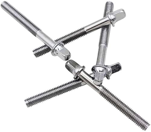 image for TUOREN Drum Set Hardware 12-Pack Stainless Steel Drum Tight Screw Tens
