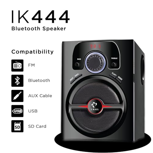 Image of IKALL IK444 Home Theatre - 5.1 Channel Sound, Multiple Connectivity, Elegant Design (Black)