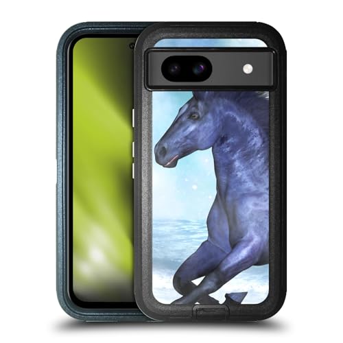 Étui ultra-blindé Google Pixel 8a : protection antichoc au design chevaux sauvages