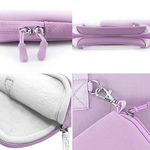 Image of Hseok Laptop Sleeve 13.3-14 inch Case with Small Pouch, Neoprene Computer Bag Compatible with MacBook Neo /Pro 14 M5 /M4 /M3 /M2 /M1, Mac Air /Pro 13.3, XPS 14 and Most 13-14 inch Notebooks,L02P01