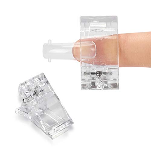 10pcs Nail Tips Clips for Quick Building Polygel Nail Forms Nail for Finger Nail Extension DIY Manicure Nail Art Tool Set