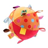 Conception de l'étiquette : étiquettes colorées balle attirent l'attention de votre bébé, contribuant à son développement visuel, balle en peluche éducative, balle pour bébé