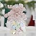 AIMUDI Rose Gold Velvet Bows for Gift Wrapping 6.5'' Christmas Curly Bows Self Adhesive Gift Bows for Presents, Treat Bags, Wine Bottles Party Holiday Wedding Decorations - 6 Counts