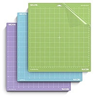 NICAPA Lot De 6 Tapis De Découpe Adhésifs Pour Cricut Joy - StandardGrip & LightGrip (11,4x16,5cm + 11,4x30,5cm) - Lot Complet Antidérapant Flexible Haute Qualité