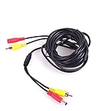 Compatible con: CCTV profesional / cámara de vigilancia, cámara de seguridad, reproductor de DVD y TV Box, con puertos RCA de color amarillo.