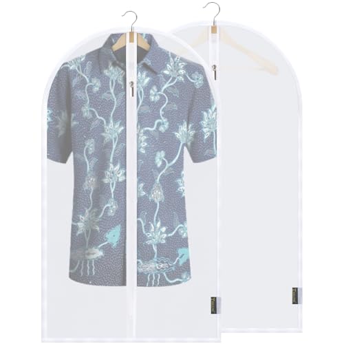 BALEINE 2PK Garment Bags for Hanging Clothes, 40" Suit Bag for Closet