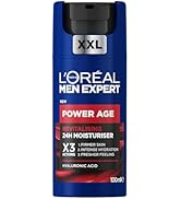 L'Oreal Paris Men Expert Power Age, 24H Revitalising Anti-Ageing Moisturiser For Men, With Hyalur