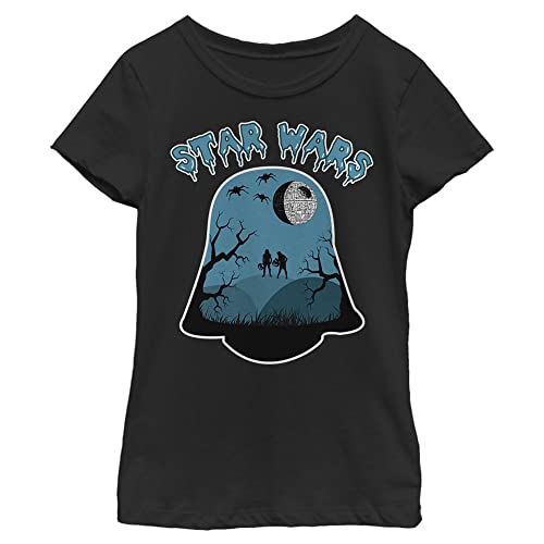 T-shirt Star Wars Darth Halloween fille noir XL manche courte