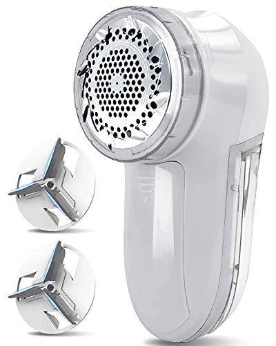 Jueyingbaili Fabric Lint Shaver - Fuzz Remover, With 3 Shave Heights, Battery Operated, Ac120V Electric Sweater Shaver, Gray - Remove Clothes Fuzz, Lint Balls, Pills, Bobbles. #TOP27