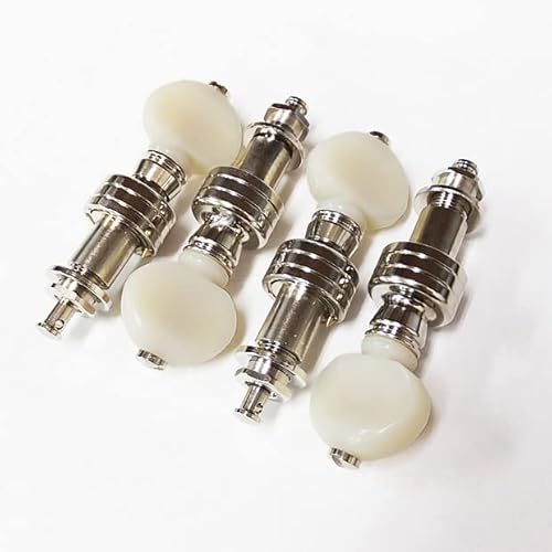 GOTOH ゴトー バンジョー ペグ 4弦セット SPBJ-4 AI 白ボタン N ニッケル 【Ebiオリジナルピック付】