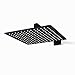 KOJOX 12 Inch Rain Shower Head 304 Stainless Steel 2mm Ultra Thin High Pressure Rainfall Showerhead Water Saving (Matte Black Shower Head)