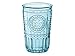 Bormioli Rocco Romantic Set Of 4 Tumbler Glasses, 11.5 Oz. Colored Crystal Glass, Light Blue, Made In Italy.