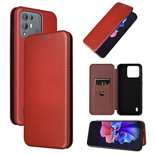 Housse Blackview A55 Pro protection intégrale et étui portefeuille marron