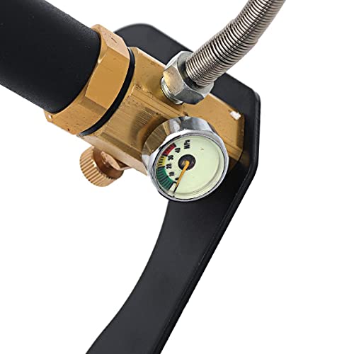 iMeshbean High Pressure Hand Pump,Portable 4500PSI High Pressure Hand Pump,3 Stage PCP Air Pump PCP Air Rifle Stirrup Pump 30Mpa/ 300 Bar Airgun Paintball Gas Filling PCP Hand Pump - Thumbnail 6