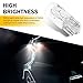 Opuweiy 10 PCS T10 Bulb, 168 192 12V 5W Low Power Flat Foot Car Small Light, Halogen Bulb Lighting Accessories, Universal for Most Car Models (White)