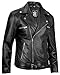 Decrum Mens Leather Biker Jacket - Real Leather Jackets Men | [1100055] Black Ngan, XL