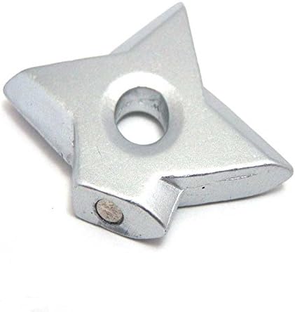 Ninjia Shuriken Fridge Magnets,Assassin Fashion Metal Magnets ,Sliver Pack of 2