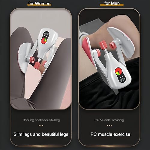 Husyop mestre da coxa com resistência ajustável de 0 a 77 libras, toner para coxas com tiras fixas p