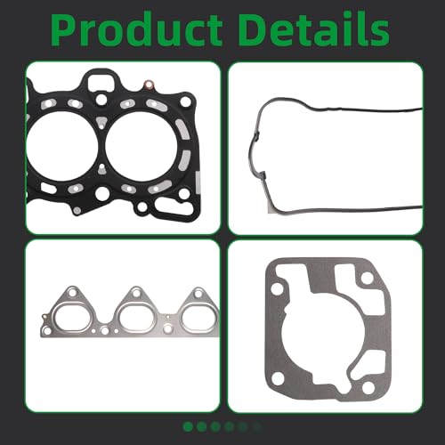 Image of Head Gasket with Bolts Set HS9915PT-1 fit for Honda Civic 1996 1997 1998 1999 2000 1.6L SOHC L4 16V CX DX LX EX HX GX Replacement for HS9915PT-1 HS54234(50pcs)