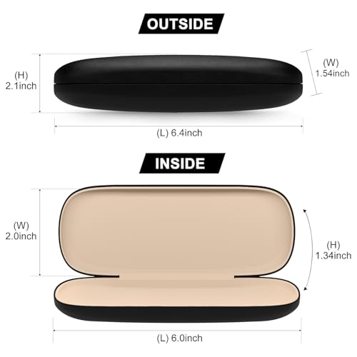 Image of Eyeglasses Case, Hard Shell Protective Case for Glasses, Unisex for Women Men