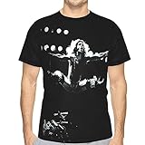 David Rock Lee Music Roth Singer Men's T Shirt Polyester Graphic Short Tees Soft Crew Neck Sleeve Tee Medium Black