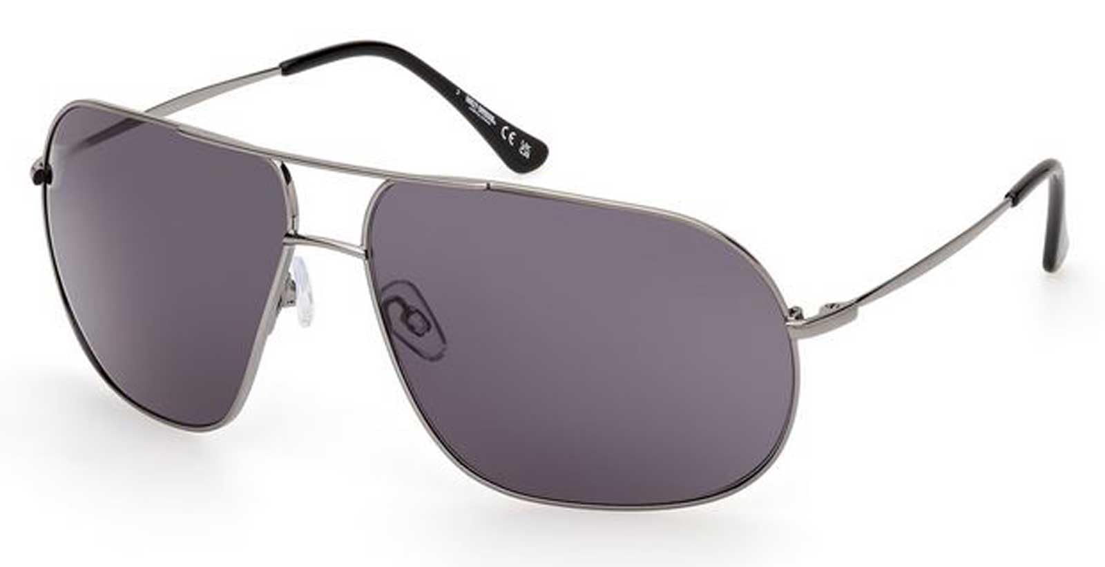 Harley-Davidson Men's Casual Pilot Sunglasses, Brown, 67-13-140