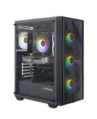 Image of ZOTAC MEK AI-Enhanced Gaming PC Desktop Computer - NVIDIA GeForce RTX 5050, AMD Ryzen 5 5500 4.2GHz, 16GB DDR4, 1TB NVME M.2 SSD, 650W 80+ Gold PSU, WiFi 6E, Windows 11 Home