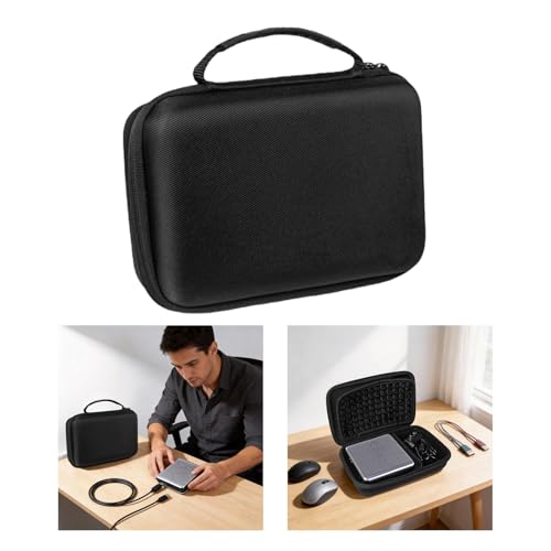 Bolsa portátil para computadora de EVA con protección rígida impermeable para cables 2
