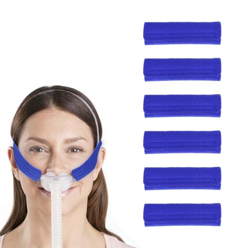 BOPRKTM 6 piezas Almohadillas Cómodas con Correa CPAP Almohadillas Faciales CPAP Cubiertas CPAP Paquetes de para correas Almohadilla de Cuello CPAP para Correas de Cabeza CPAP Strap Comfort Pads