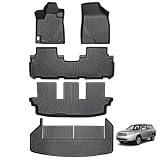 Floor Mats for Toyota Highlander 2008-2013 Non Hybrid CustomFit TPE Liners