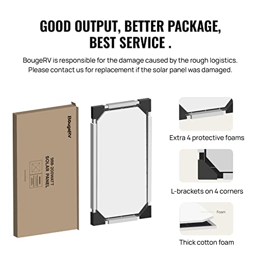 Bougerv 9Bb Cell 200 Watts Mono Solar Panel,22.8% High Efficiency Module Monocrystalline Technology Work With 12 Volts Charger For Rv Camping Home Boat Marine Off-Grid #TOP5