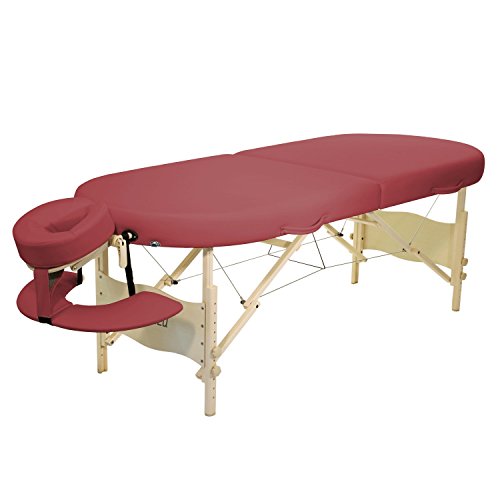 Massageliege, Klappbar Höhenverstellbar Massagetisch, Kosmetikliege Therapieliege, Massagebett 3 Zonen Aluminiumfüßen Tragetasche Tragbar Größe: 185 * 60cm