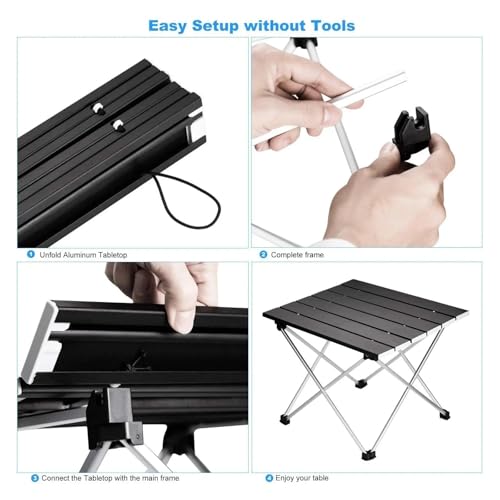 Table pliante de camping portative pour manger confortablement partout