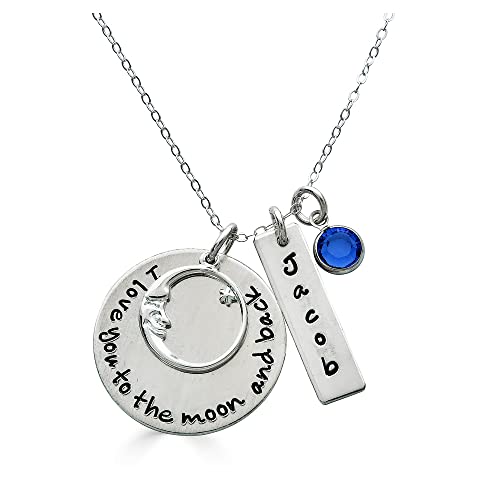 I Love You To The Moon & Back Personalized Necklace