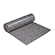 Relaxdays Malervlies, Abdeckvlies Rolle, 1 m x 50 m = 50m², rutschfest, wasserabweisend, 270g/m², Streichen, Umzug, grau
