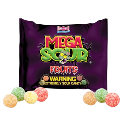 Barnetts - Mega Sour Candy Fruits 104g - Trendy Sweet Bags - Traditionally Handmade Sweets - Sour Coating Lasts 20 Seconds - Candies for Party Bag, Gift Hamper, or Hamper Box - image 9