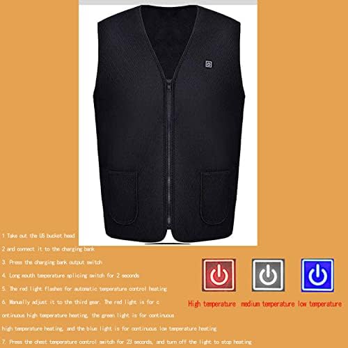 COMIOR Heated Vest for Men Vneck Heated Waistcoat USB