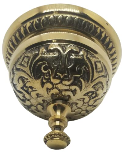 Solid Brass Victorian Style Service Desk Bell #TOP3