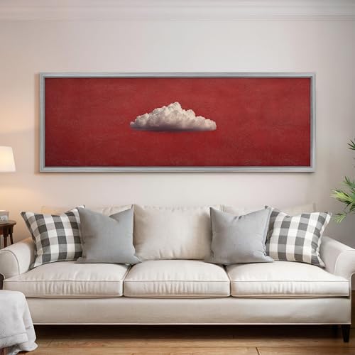 Toile longue et étroite de nuages pour valoriser la décoration de votre salon