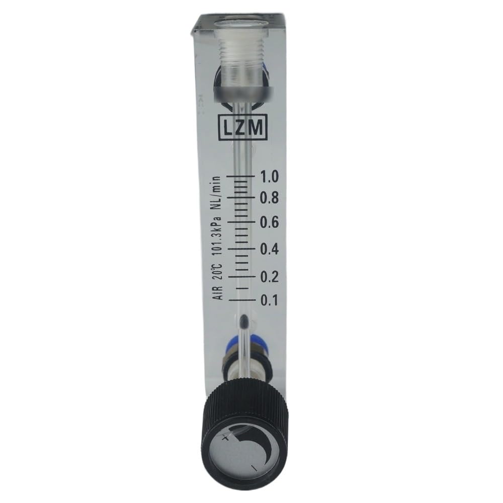 Vogueing Tool Durchflussmesser Mit Regelventil YB-4M – Gasregler Für Sauerstoff, Luft & Gas (0,1–1 L/min) – Acryl, Klarsichtig, Kleiner Helfer Für Deine Werkstatt