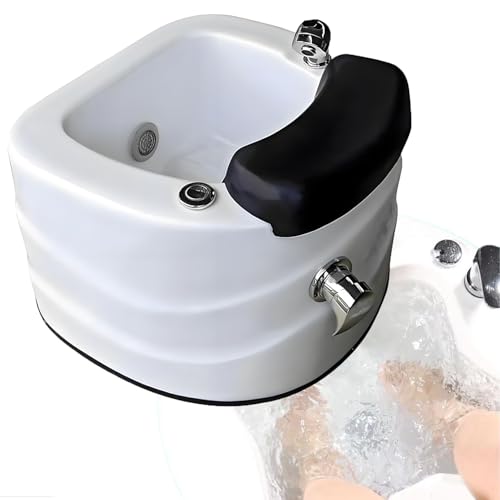 Spa de pies acrílico profesional con masaje y luces LED miniatura 1