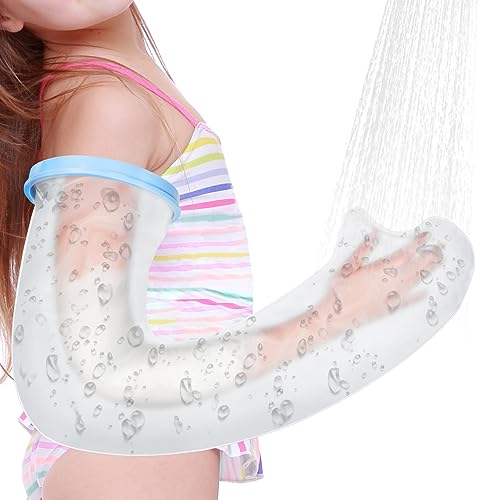 AOOWU Wasserdichter Gipsverband für Kinder Wiederverwendbar Wasserdichter Gipsschutz Hand Gips Hand Kinder Verbandschutz Wasserdicht Duschhülle für Dusche&Bad