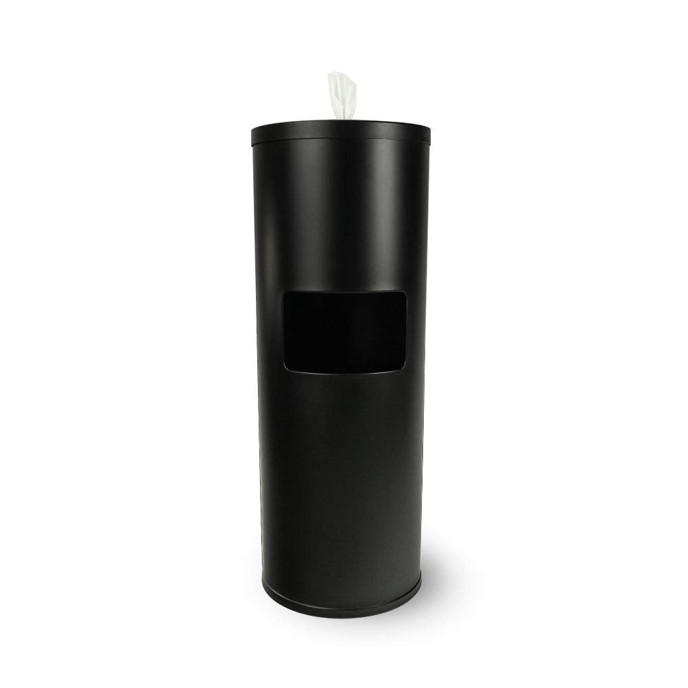 Zogics Gym Wipes Dispenser Stand and Trash Bin Dual