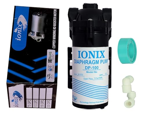 Image of IONIX High pressure Misting System Kit with Nozzles, Mist Pump, smps, Pipe 20mtr, Connectors etc. for Terrace /Balcony /Garden Cooling /Animal husbandry /Hydroponics /fish farming