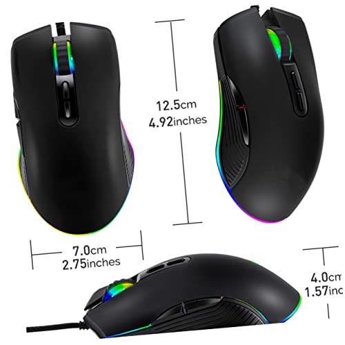 Ratón gaming inalámbrico KOMBIUDA: sensor óptico sin cables para PC y portátil 2